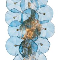Four Light Wall Sconce by Crystorama - Esme Collection, Aged Brass Finish - ESM-4001-AG-BL