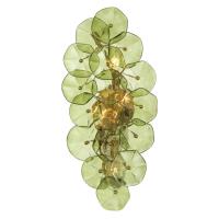 Four Light Wall Sconce by Crystorama - Esme Collection, Aged Brass Finish - ESM-4001-AG-GR