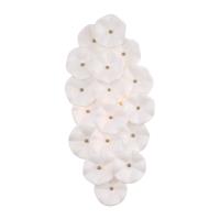 Four Light Wall Sconce by Crystorama - Esme Collection, Aged Brass Finish - ESM-4001-AG-WH