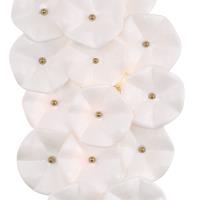 Four Light Wall Sconce by Crystorama - Esme Collection, Aged Brass Finish - ESM-4001-AG-WH