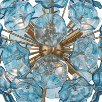Six Light Chandelier by Crystorama - Esme Collection, Aged Brass Finish - ESM-4005-AG-BL