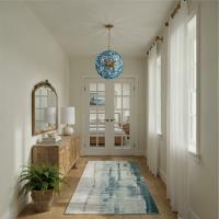 Six Light Chandelier by Crystorama - Esme Collection, Aged Brass Finish - ESM-4005-AG-BL