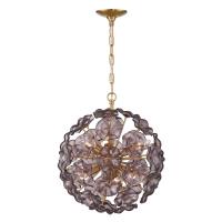 Six Light Chandelier by Crystorama - Esme Collection, Aged Brass Finish - ESM-4005-AG-SM