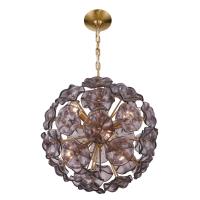 Six Light Chandelier by Crystorama - Esme Collection, Aged Brass Finish - ESM-4005-AG-SM