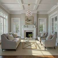 Six Light Chandelier by Crystorama - Esme Collection, Aged Brass Finish - ESM-4005-AG-WH