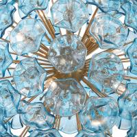 12 Light Chandelier by Crystorama - Esme Collection, Aged Brass Finish - ESM-4009-AG-BL