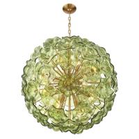 12 Light Chandelier by Crystorama - Esme Collection, Aged Brass Finish - ESM-4009-AG-GR