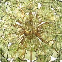 12 Light Chandelier by Crystorama - Esme Collection, Aged Brass Finish - ESM-4009-AG-GR