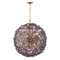 12 Light Chandelier by Crystorama - Esme Collection, Aged Brass Finish - ESM-4009-AG-SM