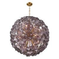 12 Light Chandelier by Crystorama - Esme Collection, Aged Brass Finish - ESM-4009-AG-SM