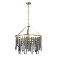 Seven Light Chandelier by Crystorama - Gemma Collection, Modern Gold Finish - GEM-7004-MG-SS