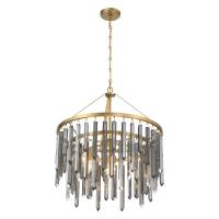 Seven Light Chandelier by Crystorama - Gemma Collection, Modern Gold Finish - GEM-7004-MG-SS