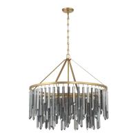 Nine Light Chandelier by Crystorama - Gemma Collection, Modern Gold Finish - GEM-7005-MG-SS