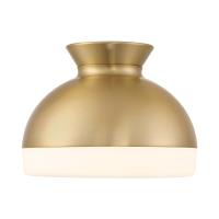 Two Light Flush Mount by Crystorama - Gidget Collection, Vibrant Gold Finish - GID-4003-VG