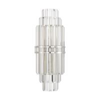 Two Light Wall Sconce by Crystorama - Hayes Collection, Polished Nickel Finish - HAY-1411-PN