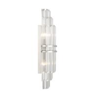 Two Light Wall Sconce by Crystorama - Hayes Collection, Polished Nickel Finish - HAY-1411-PN