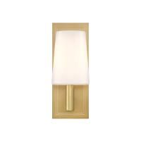 One Light Wall Sconce by Crystorama - Hogan Collection, Aged Brass Finish - HGN-3901-AG