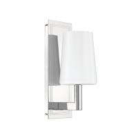 One Light Wall Sconce by Crystorama - Hogan Collection, Polished Chrome Finish - HGN-3901-CH