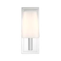 One Light Wall Sconce by Crystorama - Hogan Collection, Polished Chrome Finish - HGN-3901-CH