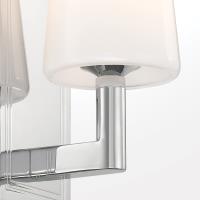 One Light Wall Sconce by Crystorama - Hogan Collection, Polished Chrome Finish - HGN-3901-CH