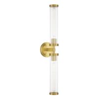 LED Wall Sconce by Crystorama - Jarvis Collection, Aged Brass Finish - JAR-2302-AG