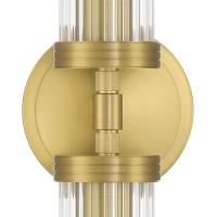LED Wall Sconce by Crystorama - Jarvis Collection, Aged Brass Finish - JAR-2302-AG