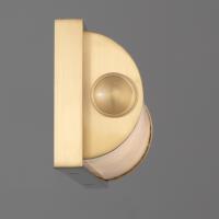 LED Wall Sconce by Crystorama - Jarvis Collection, Aged Brass Finish - JAR-2311-AG