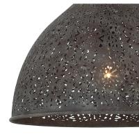 One Light Semi Flush Mount by Crystorama - Jasmine Collection, Forged Bronze Finish - JAS-A5010-FB_CEILING