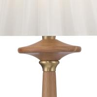 LED Wall Sconce by Crystorama - Jules Collection, Aged Brass + Wood Finish - JLS-2901-AG-WD