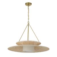 One Light Chandelier by Crystorama - Juniper Collection, Soft Gold Finish - JNP-10543-SG