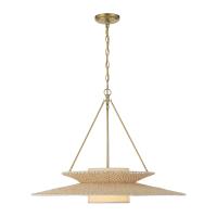 One Light Chandelier by Crystorama - Juniper Collection, Soft Gold Finish - JNP-10543-SG