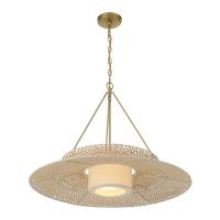 One Light Chandelier by Crystorama - Juniper Collection, Soft Gold Finish - JNP-10543-SG