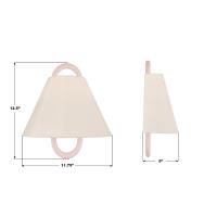 One Light Wall Sconce by Crystorama - Jojo Collection, Vibrant Gold Finish - JOJ-801-VG-BH