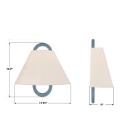 One Light Wall Sconce by Crystorama - Jojo Collection, Vibrant Gold Finish - JOJ-801-VG-BL