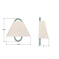 One Light Wall Sconce by Crystorama - Jojo Collection, Vibrant Gold Finish - JOJ-801-VG-GR