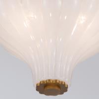 Three Light Semi Flush Mount by Crystorama - Layton Collection, Luxe Gold Finish - LAY-300-LG