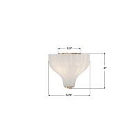 Three Light Semi Flush Mount by Crystorama - Layton Collection, Luxe Gold Finish - LAY-300-LG