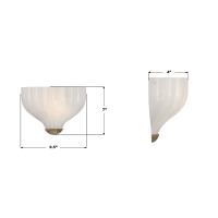 LED Wall Sconce by Crystorama - Layton Collection, Luxe Gold Finish - LAY-301-LG