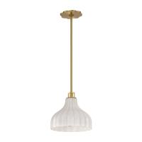 One Light Pendant by Crystorama - Layton Collection, Luxe Gold Finish - LAY-303-LG