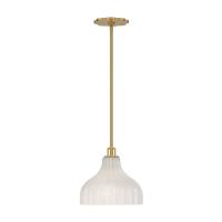 One Light Pendant by Crystorama - Layton Collection, Luxe Gold Finish - LAY-303-LG
