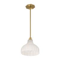 One Light Pendant by Crystorama - Layton Collection, Luxe Gold Finish - LAY-303-LG