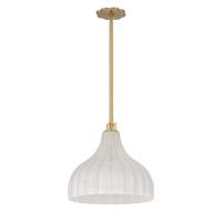 One Light Pendant by Crystorama - Layton Collection, Luxe Gold Finish - LAY-305-LG