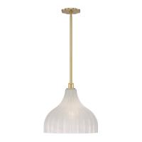 One Light Pendant by Crystorama - Layton Collection, Luxe Gold Finish - LAY-305-LG