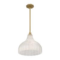 One Light Pendant by Crystorama - Layton Collection, Luxe Gold Finish - LAY-305-LG