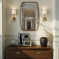 Mirror by Crystorama - Lindee Collection, Wood Veneer Finish - LIN-M400-WD