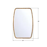 Mirror by Crystorama - Lindee Collection, Wood Veneer Finish - LIN-M400-WD