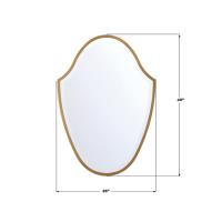 Mirror by Crystorama - Lindee Collection, Antique Gold Finish - LIN-M428-GA