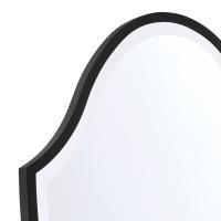 Mirror by Crystorama - Lindee Collection, Matte Black Finish - LIN-M428-MK
