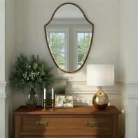 Mirror by Crystorama - Lindee Collection, Wood Veneer Finish - LIN-M428-WD
