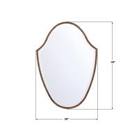 Mirror by Crystorama - Lindee Collection, Wood Veneer Finish - LIN-M428-WD